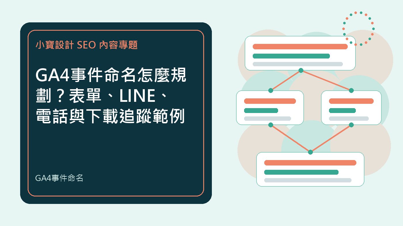 GA4事件命名|小寶設計排程文章特色圖